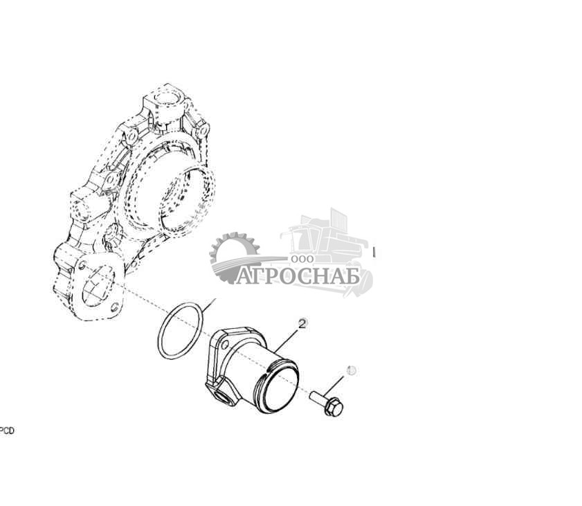 5701 Впуск водяного насоса 